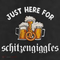 Just Here For Schitzengiggles Oktoberfest Drinking Team 25L Jumbo Tote