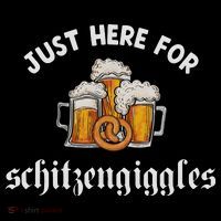 Just Here For Schitzengiggles Oktoberfest Drinking Team Baby Bodysuit