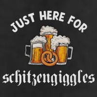 Just Here For Schitzengiggles Oktoberfest Drinking Team Microfiber Hand Towel