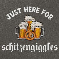 Just Here For Schitzengiggles Oktoberfest Drinking Team Cotton Canvas Backpack