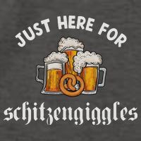 Just Here For Schitzengiggles Oktoberfest Drinking Team Vector Backpack