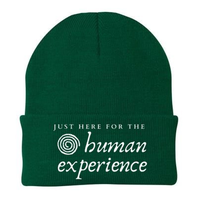 Just Here For The Human Experience Sacred Spiral Knit Cap Winter Beanie