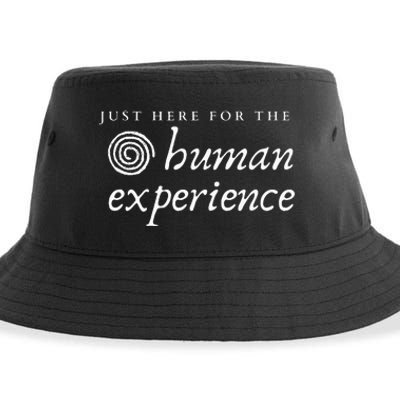 Just Here For The Human Experience Sacred Spiral Sustainable Bucket Hat