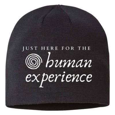 Just Here For The Human Experience Sacred Spiral Sustainable Beanie