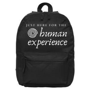 Just Here For The Human Experience Sacred Spiral 16 in Basic Backpack