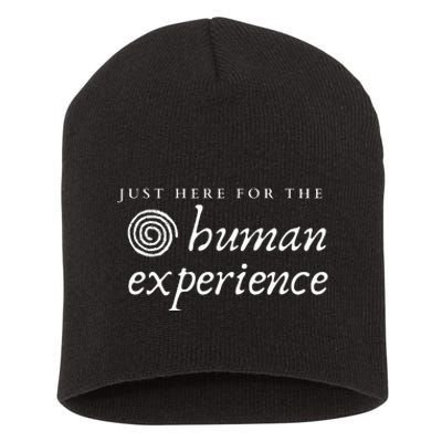 Just Here For The Human Experience Sacred Spiral Short Acrylic Beanie