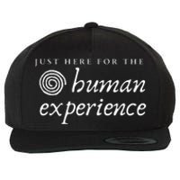 Just Here For The Human Experience Sacred Spiral Wool Snapback Cap