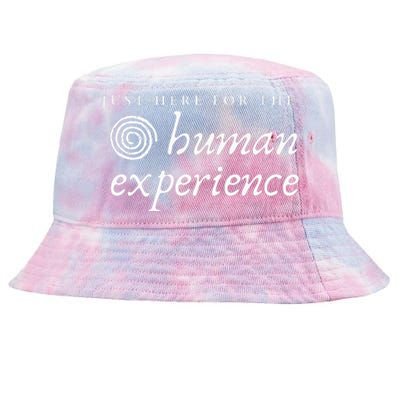 Just Here For The Human Experience Sacred Spiral Tie-Dyed Bucket Hat