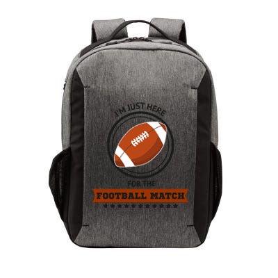 Just Here For The Football Match Graphic Vector Backpack