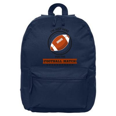 Just Here For The Football Match Graphic 16 in Basic Backpack