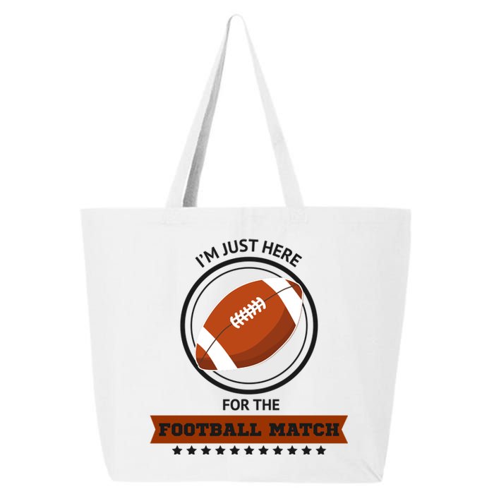 Just Here For The Football Match Graphic 25L Jumbo Tote