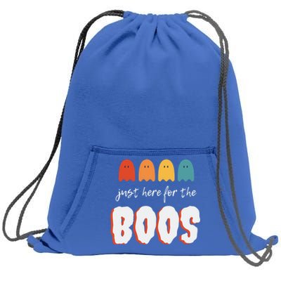 Just Here For The Boos Great Gift Sweatshirt Cinch Pack Bag