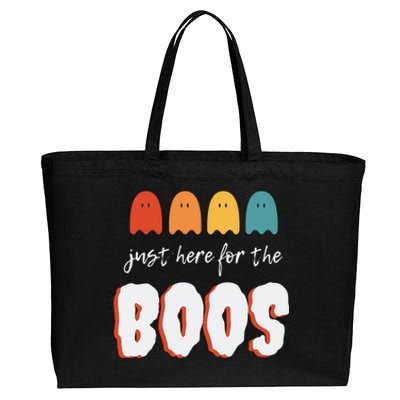 Just Here For The Boos Great Gift Cotton Canvas Jumbo Tote