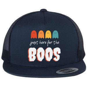 Just Here For The Boos Great Gift Flat Bill Trucker Hat