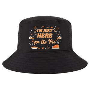 Just Here For The Pie Lover Thanksgiving Pumpkin Christmas Gift Cool Comfort Performance Bucket Hat