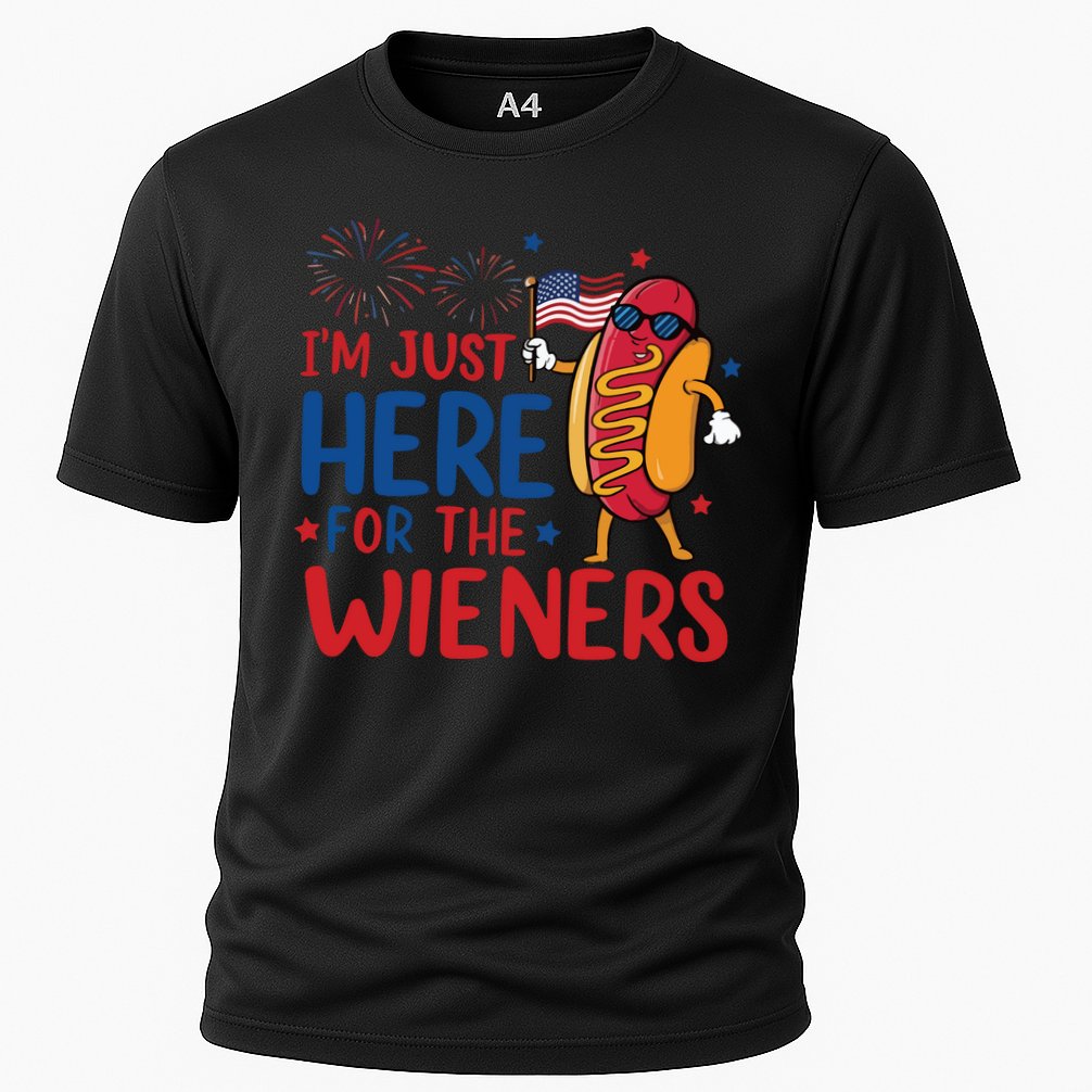 Just Here For The Wieners Performance Shirt