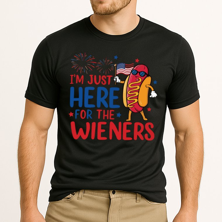 Just Here For The Wieners Performance Shirt