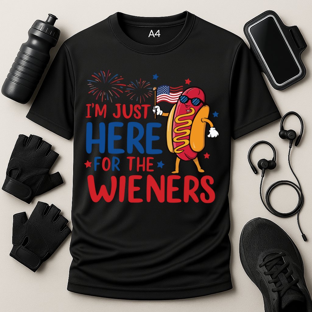 Just Here For The Wieners Performance Shirt