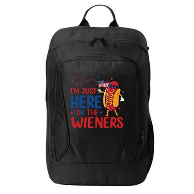 Just Here For The Wieners City Backpack
