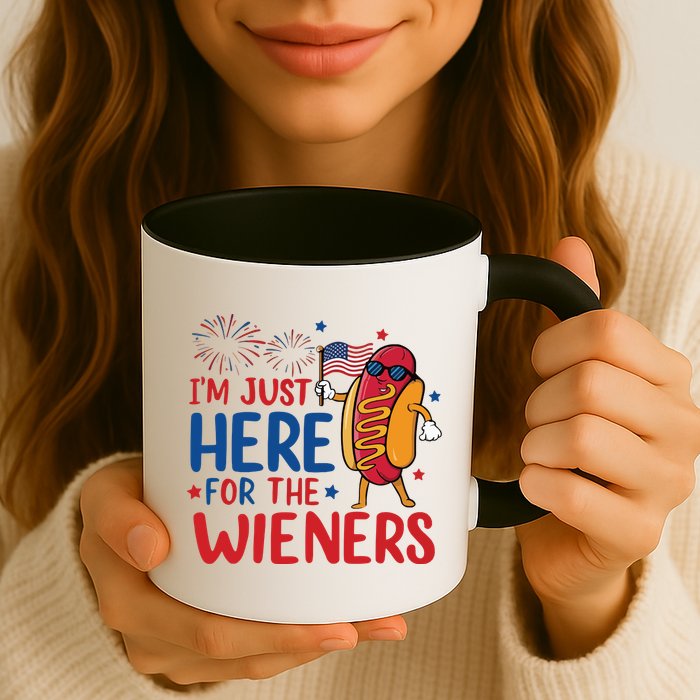 Just Here For The Wieners Mug