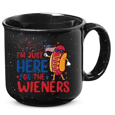 Just Here For The Wieners 15oz Campfire Ceramic Mug