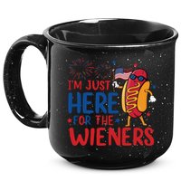 Just Here For The Wieners 15oz Campfire Ceramic Mug