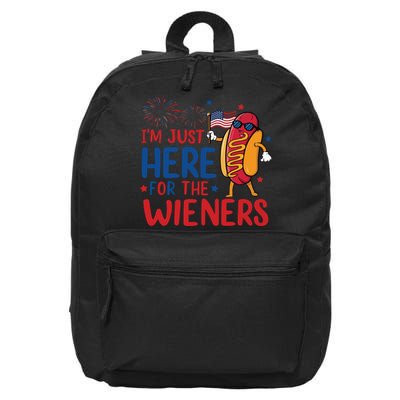 Just Here For The Wieners 16 in Basic Backpack