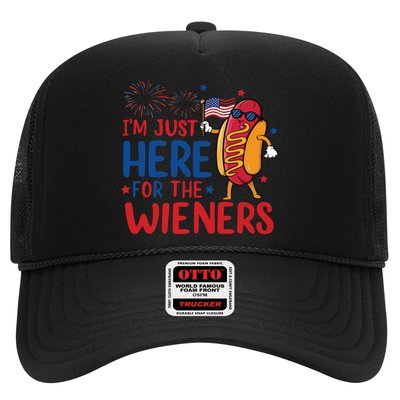 Just Here For The Wieners Trucker Hat