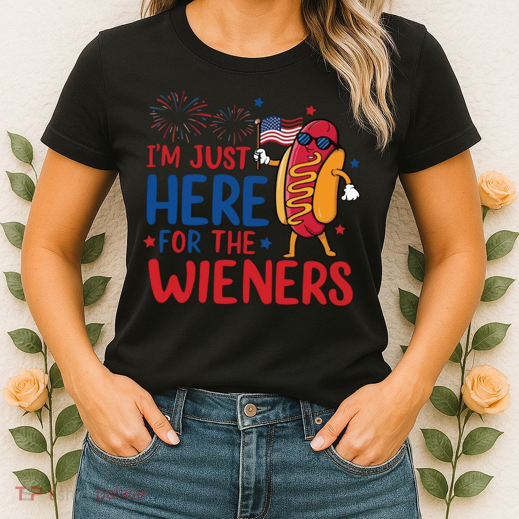Just Here For The Wieners Womens T-Shirt
