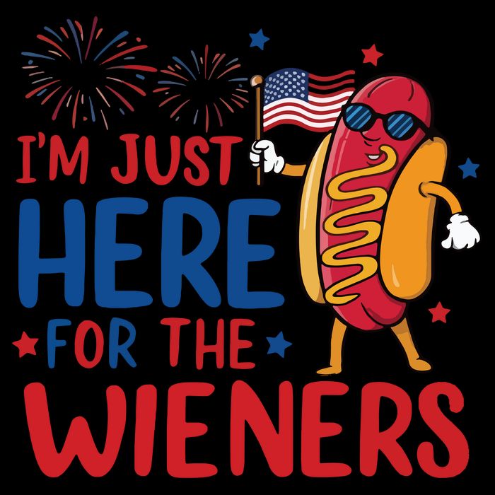 Just Here For The Wieners Short Acrylic Beanie