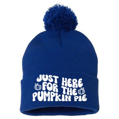 Just Here For The Pumpkin Pie Gift Pom Pom 12in Knit Beanie