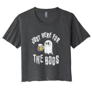 Just Here For The Boos Gift Women's Crop Top Tee