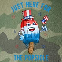 Just Here For The Popsicle 4th Of July Funny Festive Legacy Tie Dye Trucker Hat