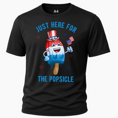 Just Here For The Popsicle 4th Of July Funny Festive Performance Shirt