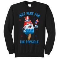 Just Here For The Popsicle 4th Of July Funny Festive Sweatshirt