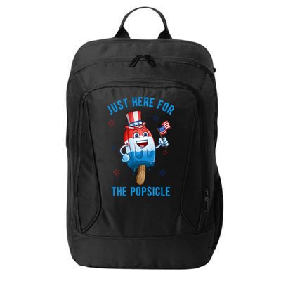 Just Here For The Popsicle 4th Of July Funny Festive City Backpack
