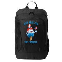 Just Here For The Popsicle 4th Of July Funny Festive City Backpack
