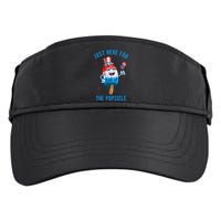 Just Here For The Popsicle 4th Of July Funny Festive Adult Drive Performance Visor