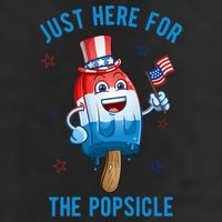 Just Here For The Popsicle 4th Of July Funny Festive Adult Drive Performance Visor