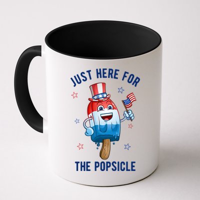 Just Here For The Popsicle 4th Of July Funny Festive Mug