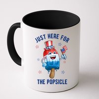 Just Here For The Popsicle 4th Of July Funny Festive Mug