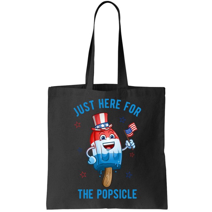 Just Here For The Popsicle 4th Of July Funny Festive Bag