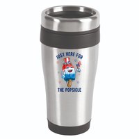 Just Here For The Popsicle 4th Of July Funny Festive 16oz Travel Tumbler