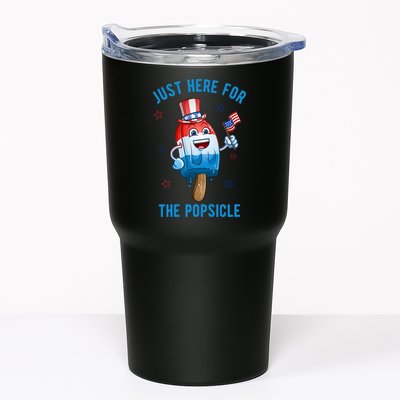 Just Here For The Popsicle 4th Of July Funny Festive Tumbler