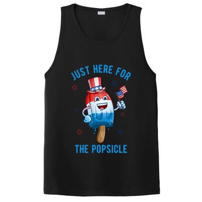 Just Here For The Popsicle 4th Of July Funny Festive PosiCharge Competitor Tank