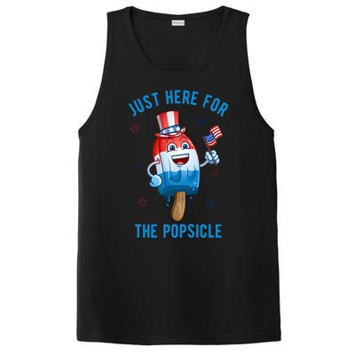 Just Here For The Popsicle 4th Of July Funny Festive PosiCharge Competitor Tank