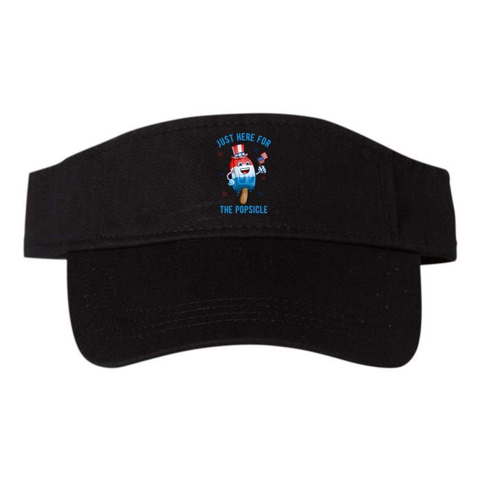 Just Here For The Popsicle 4th Of July Funny Festive Visor