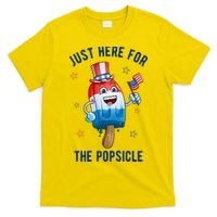 Just Here For The Popsicle 4th Of July Funny Festive T-Shirt
