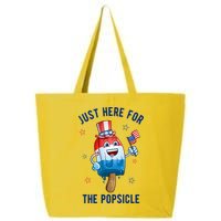 Just Here For The Popsicle 4th Of July Funny Festive 25L Jumbo Tote