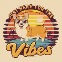 Just Here For The Vibes Drawstring Bag